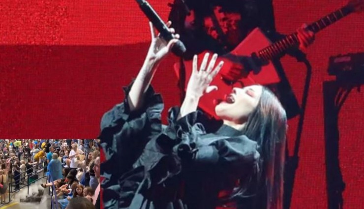 Halsey'in Konserini Sel Aldı!