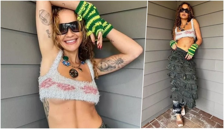 Rita Ora İlginç Tarzıyla Dikkat Çekti!