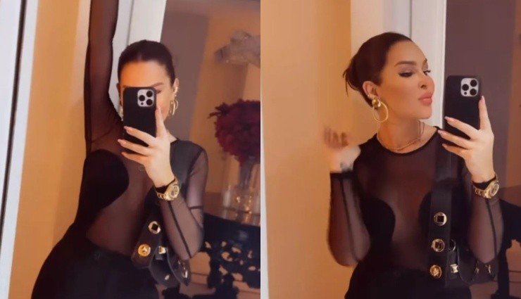 Selin Ciğerci Transparanıyla Poz Verdi!