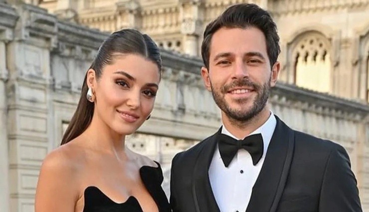 Hande Erçel ve Hakan Sabancı'dan Romantik Poz!