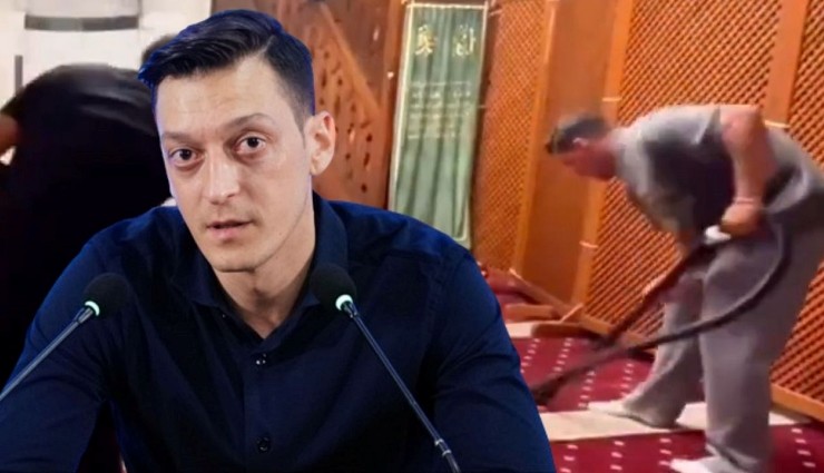 Mesut Özil, Cami Temizlerken Görüntülendi!